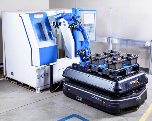 Роботы для обслуживания станков с ЧПУ